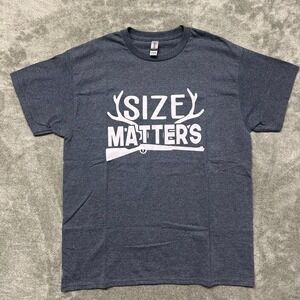 Size Matters - Hunting - Outdoors- Graphic T-shirt - Size Large - Unisex - Funny
